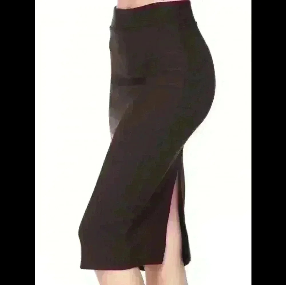 Made in  Canada plum collection office maxi skirt size 10